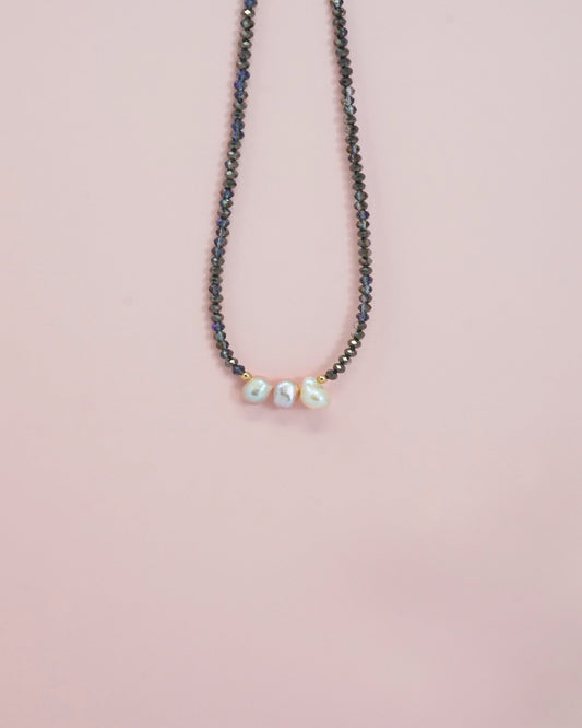 Crystal Pearl Necklace