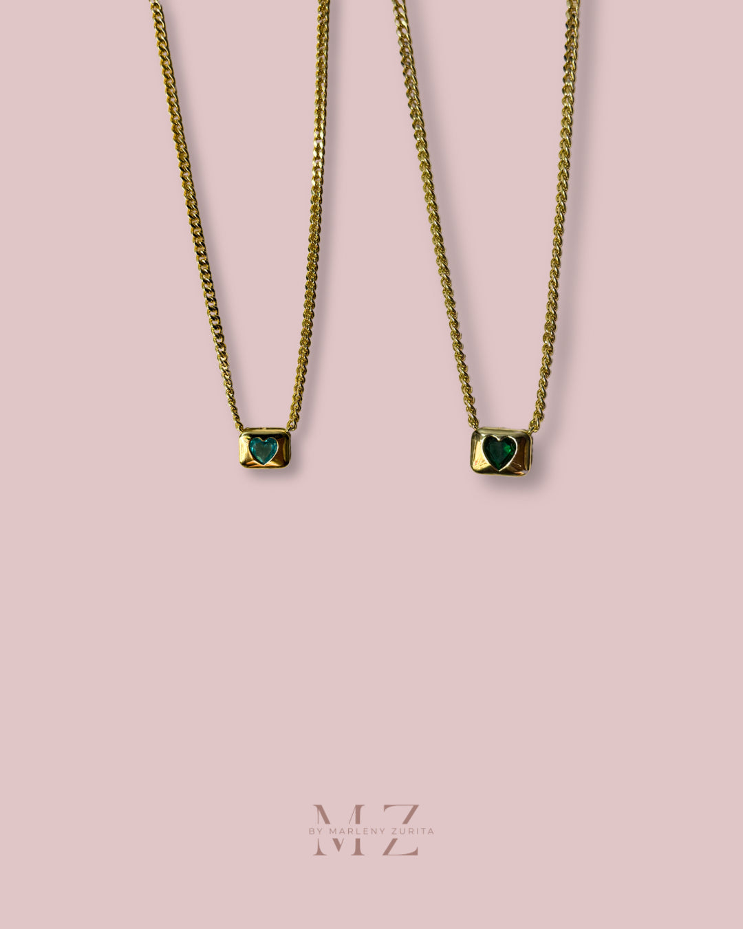 Square Heart Necklace