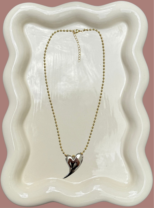 Tear Drop Heart Necklace