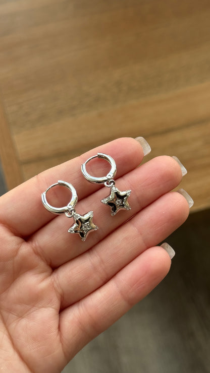 Star Silver Earring