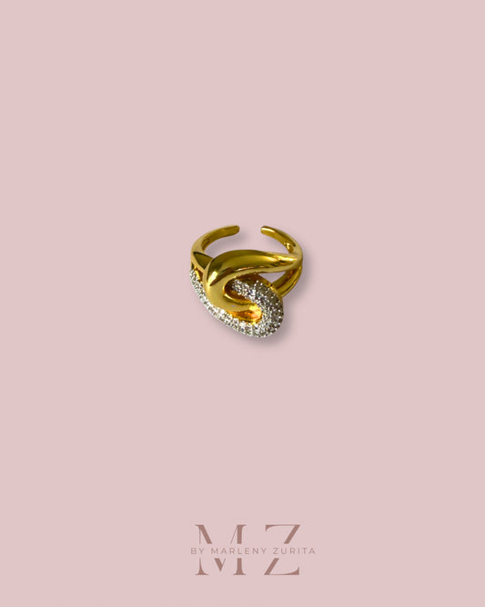 Gold Crystal Ring