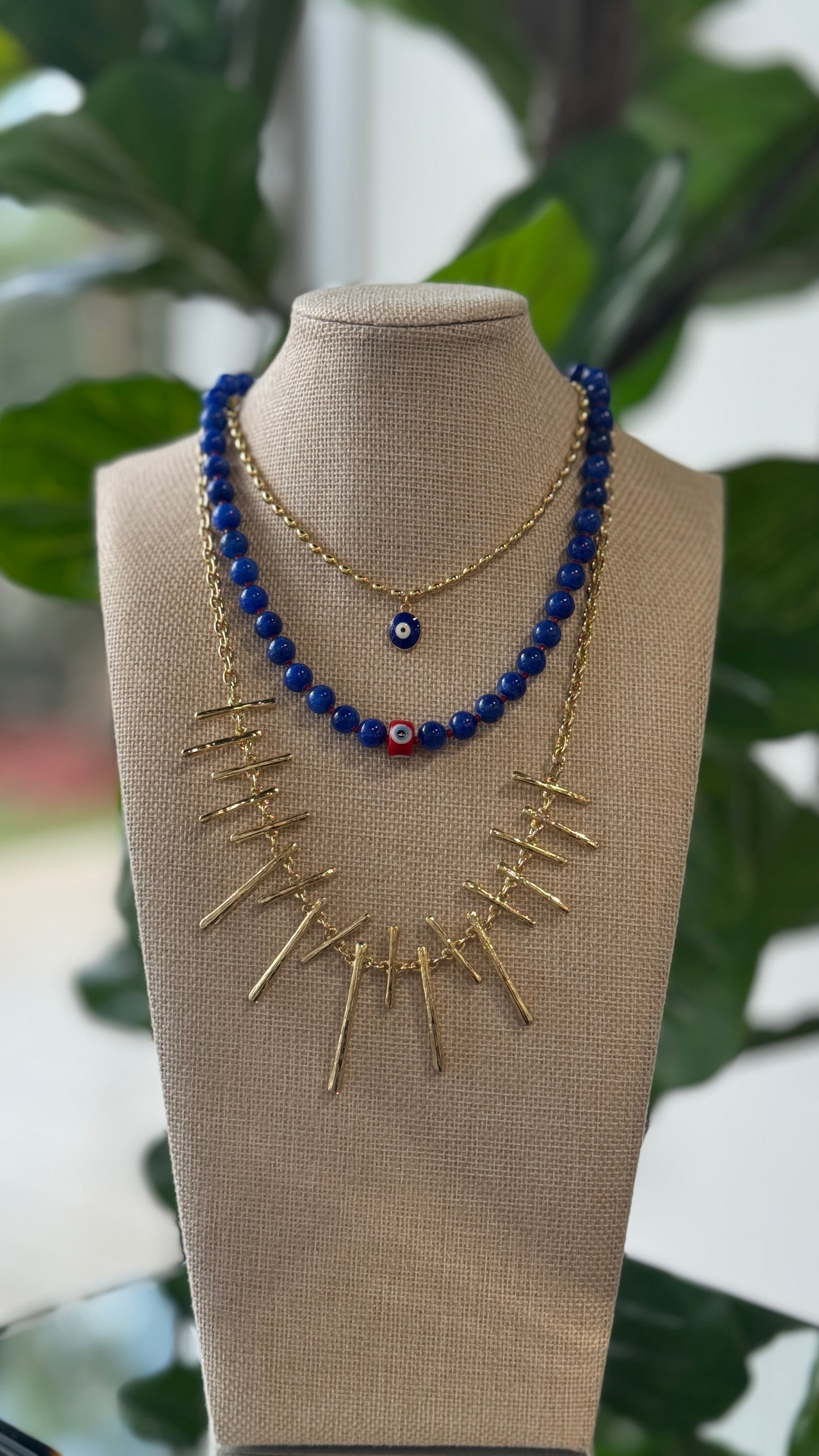 Bead Evil Eye Necklace