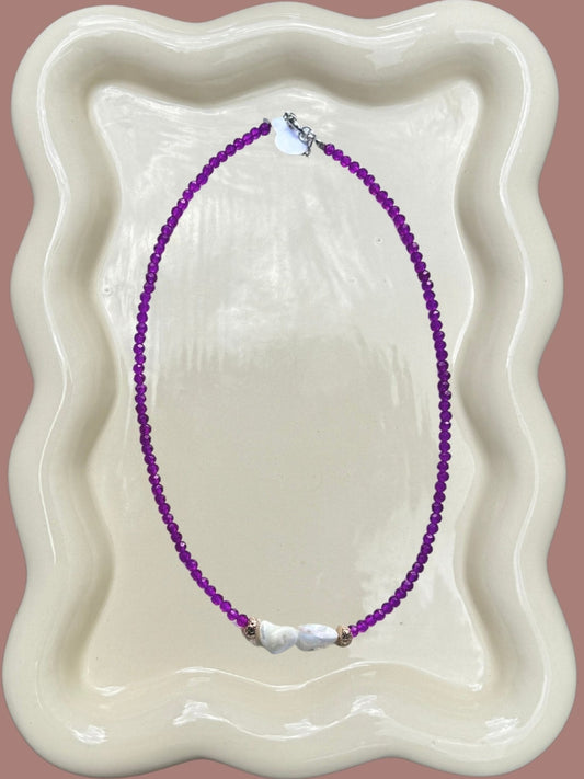 Crystal Mother of Pearl Necklace