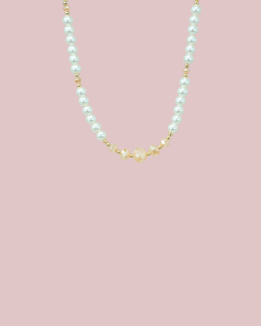Pearl Crystal Necklace