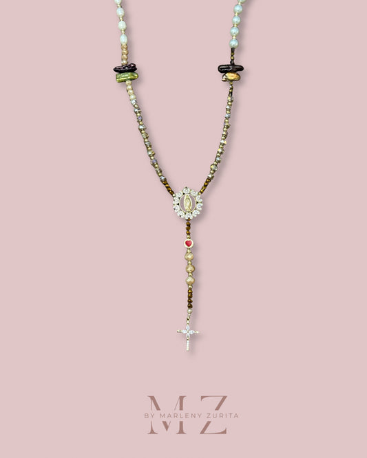 Abstract Rosary Necklace