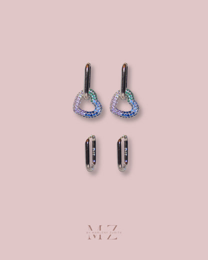 Crystal Heart Earring