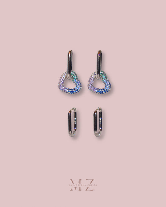 Crystal Heart Earring