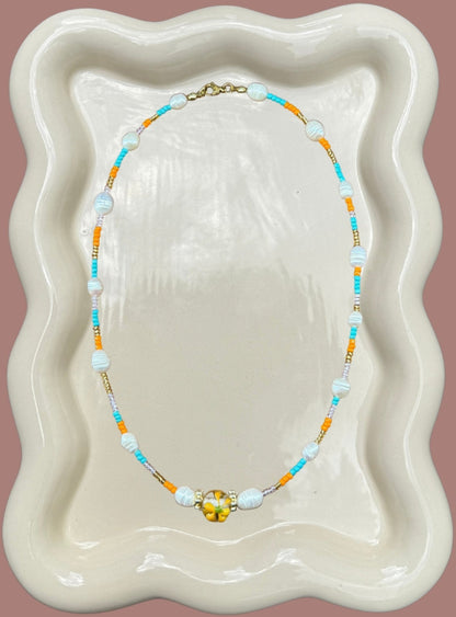 Flower Pearl Necklace