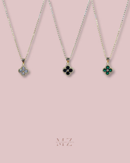 Clover Crystal Necklace