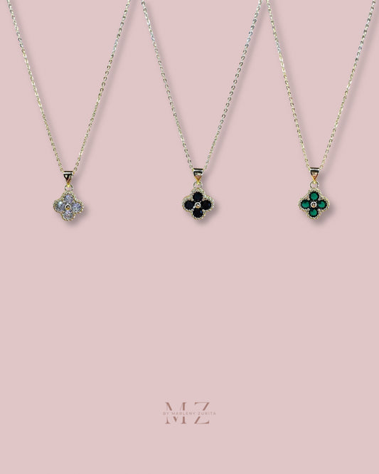 Clover Crystal Necklace