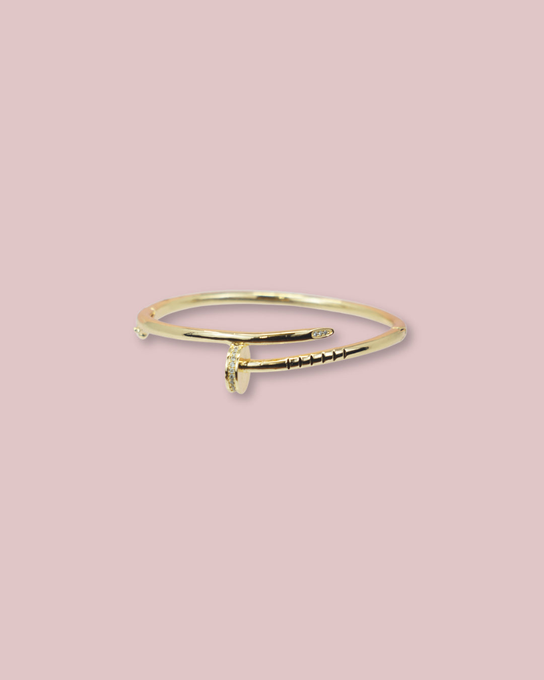 Nail Gold Bangle
