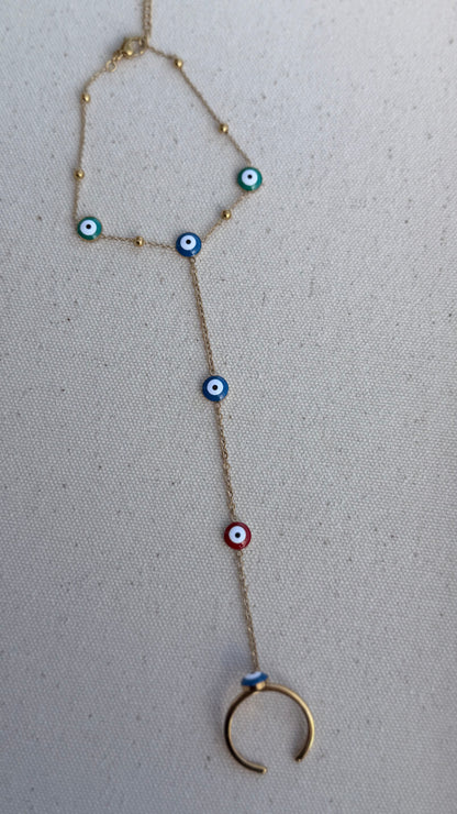 Evil Eye Hand Chain