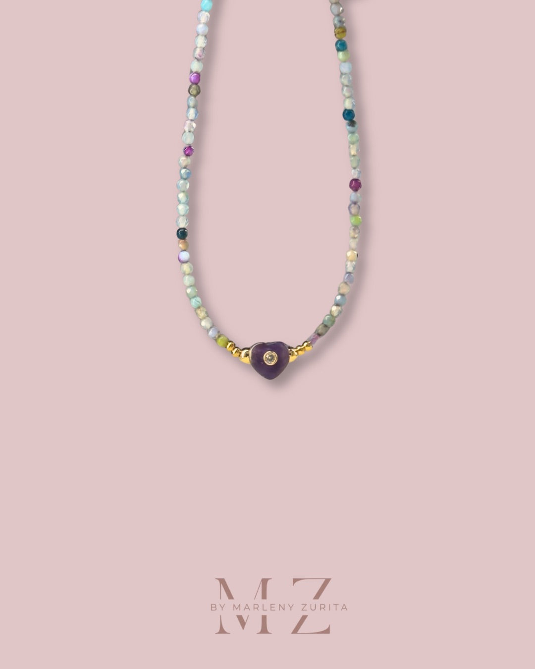 Purple Heart Necklace