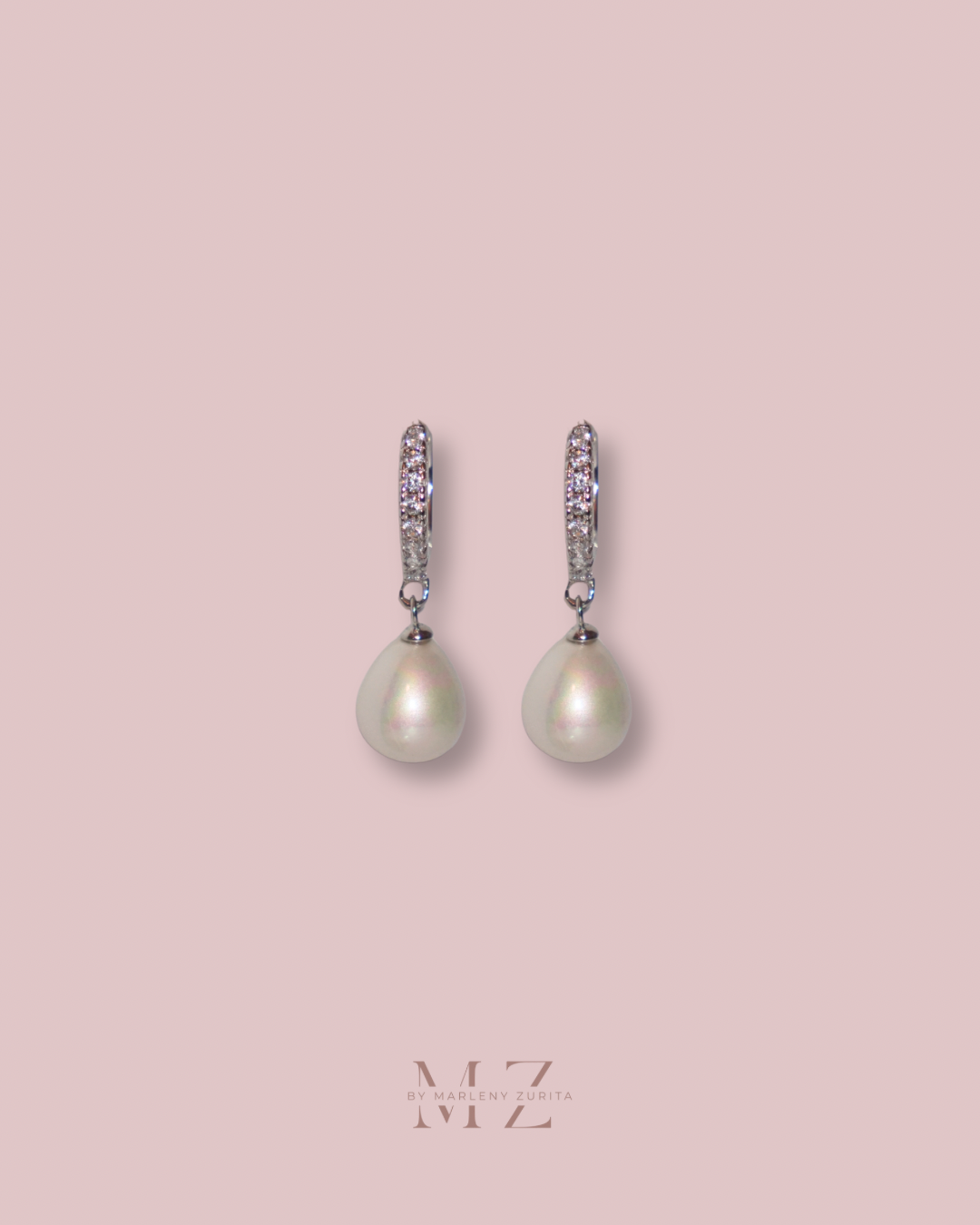 Crystal Pearl Earring