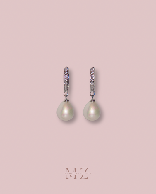 Crystal Pearl Earring