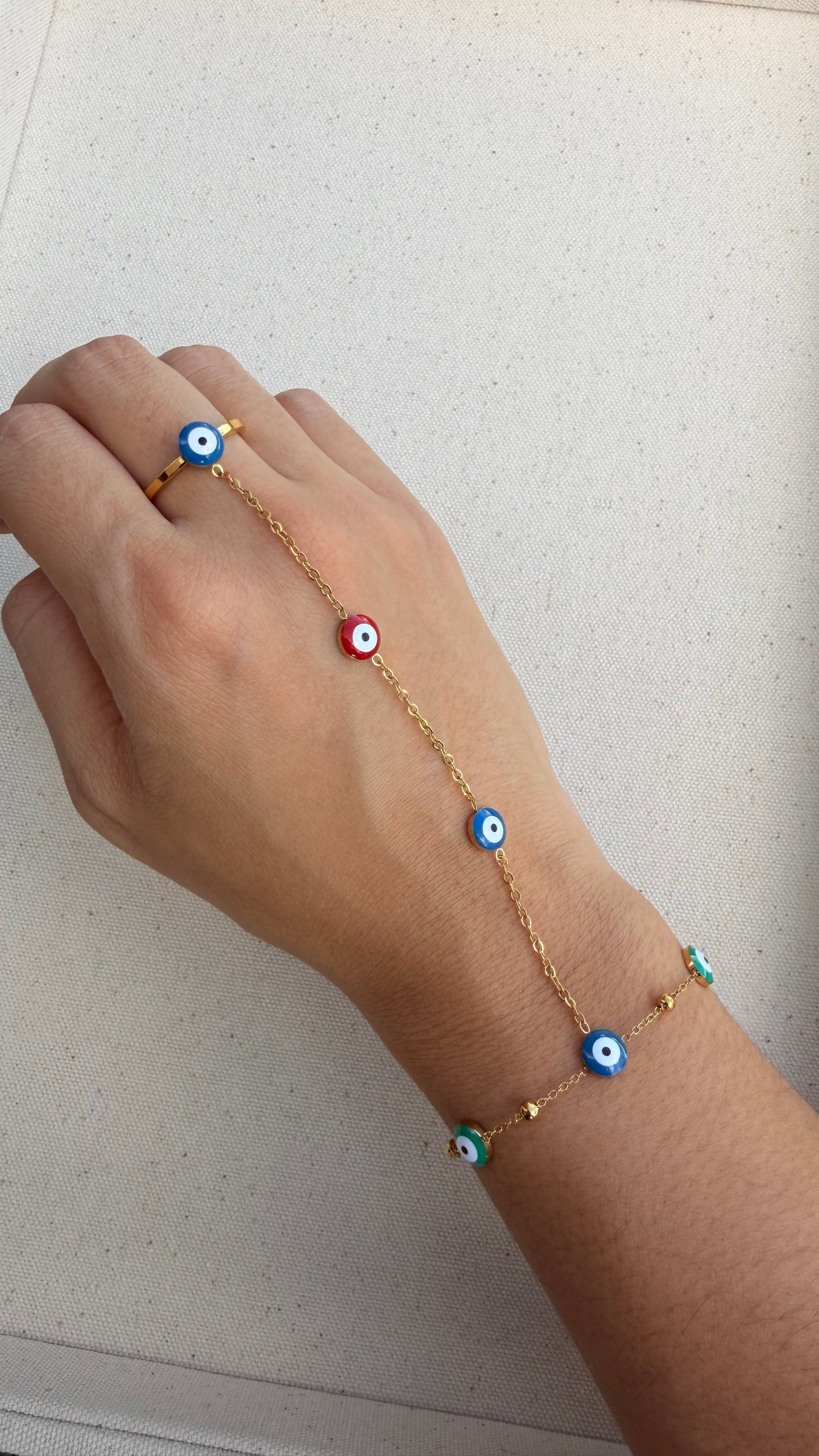 Evil Eye Hand Chain