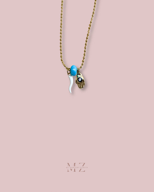 Hamsa Hand Gold Necklace