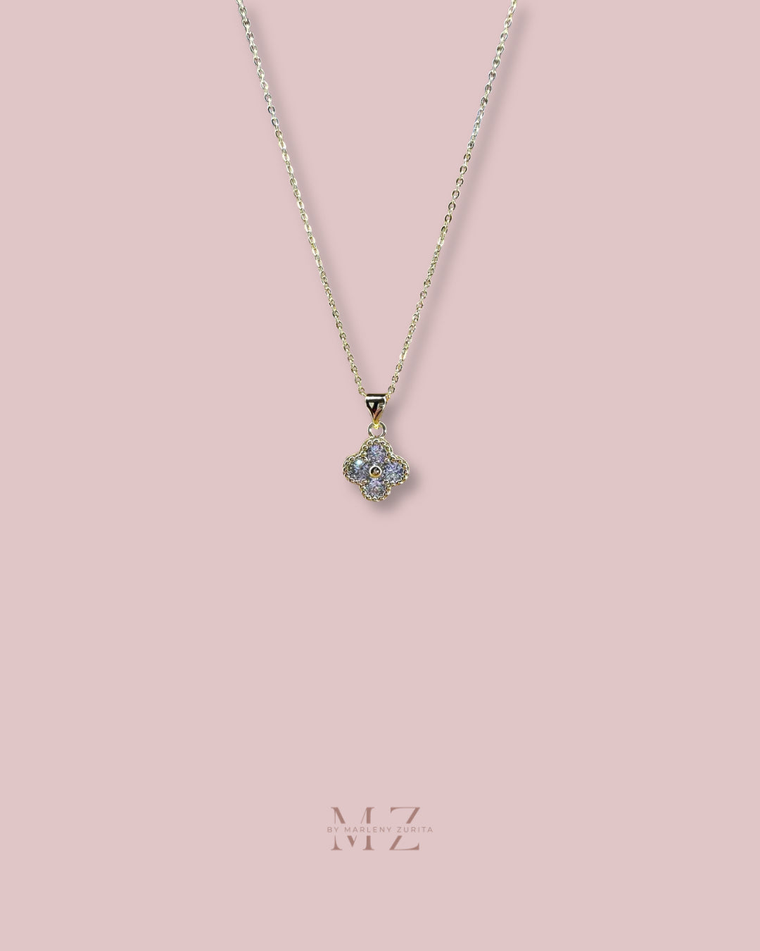 Clover Crystal Necklace