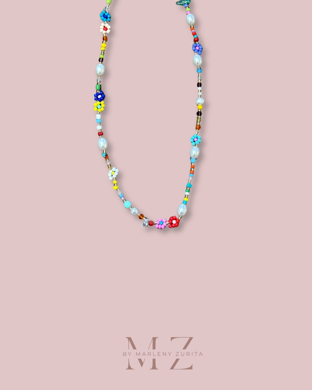 Flower Bead Necklace