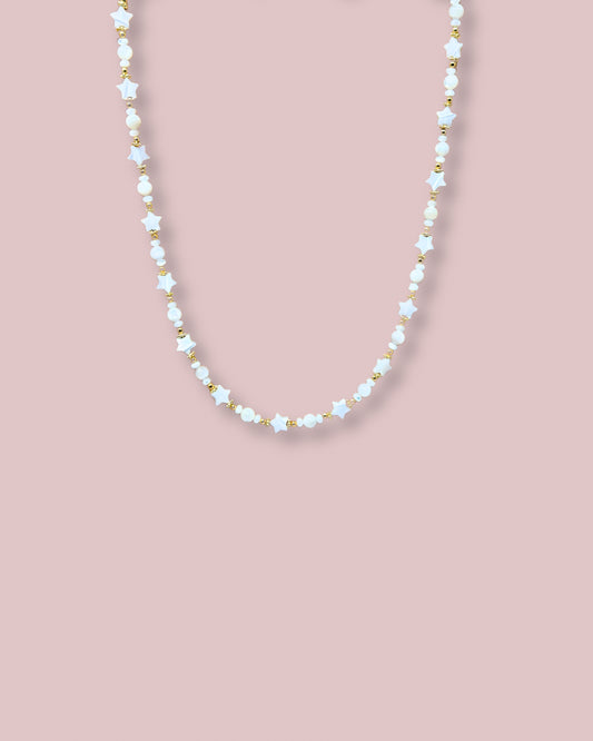 Star Mother of Pearl Necklace