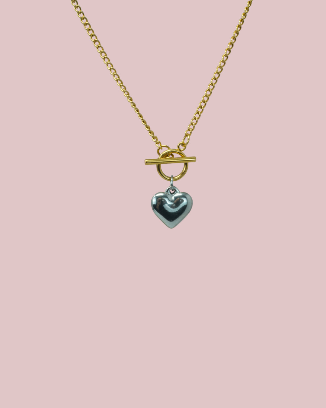 Long heart Necklace