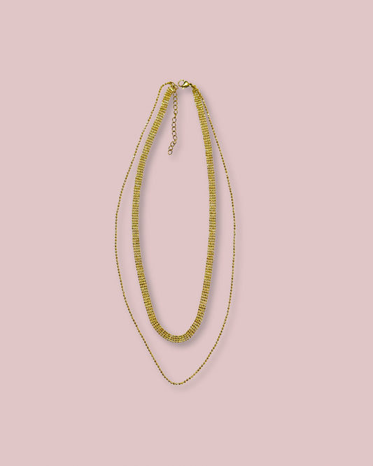 Double Chain Gold Necklace