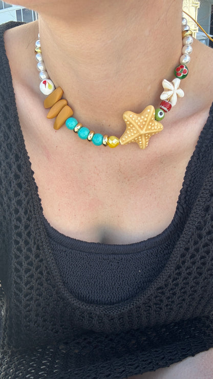 Sea Star Pearl Necklace