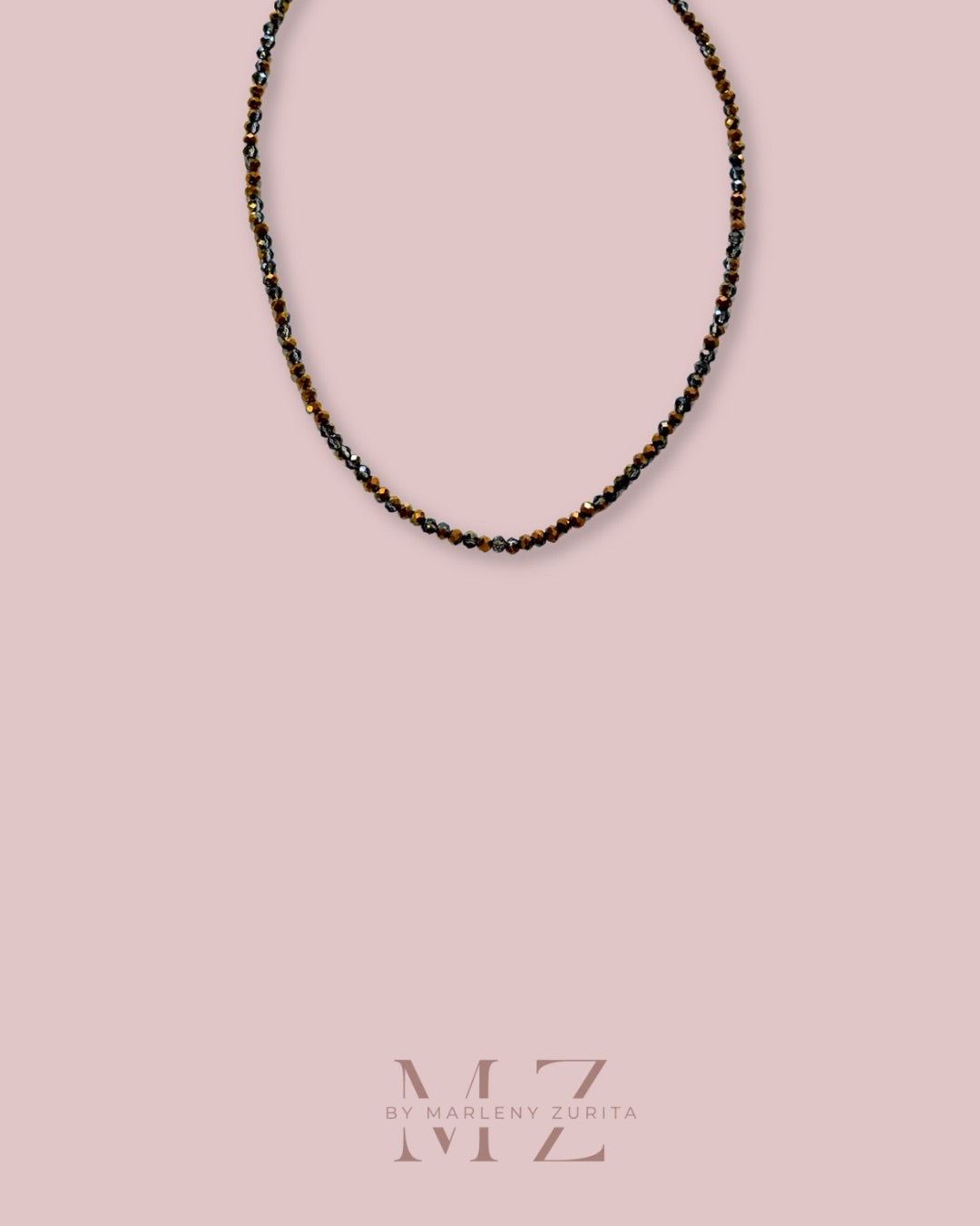 Brown Crystal Necklace