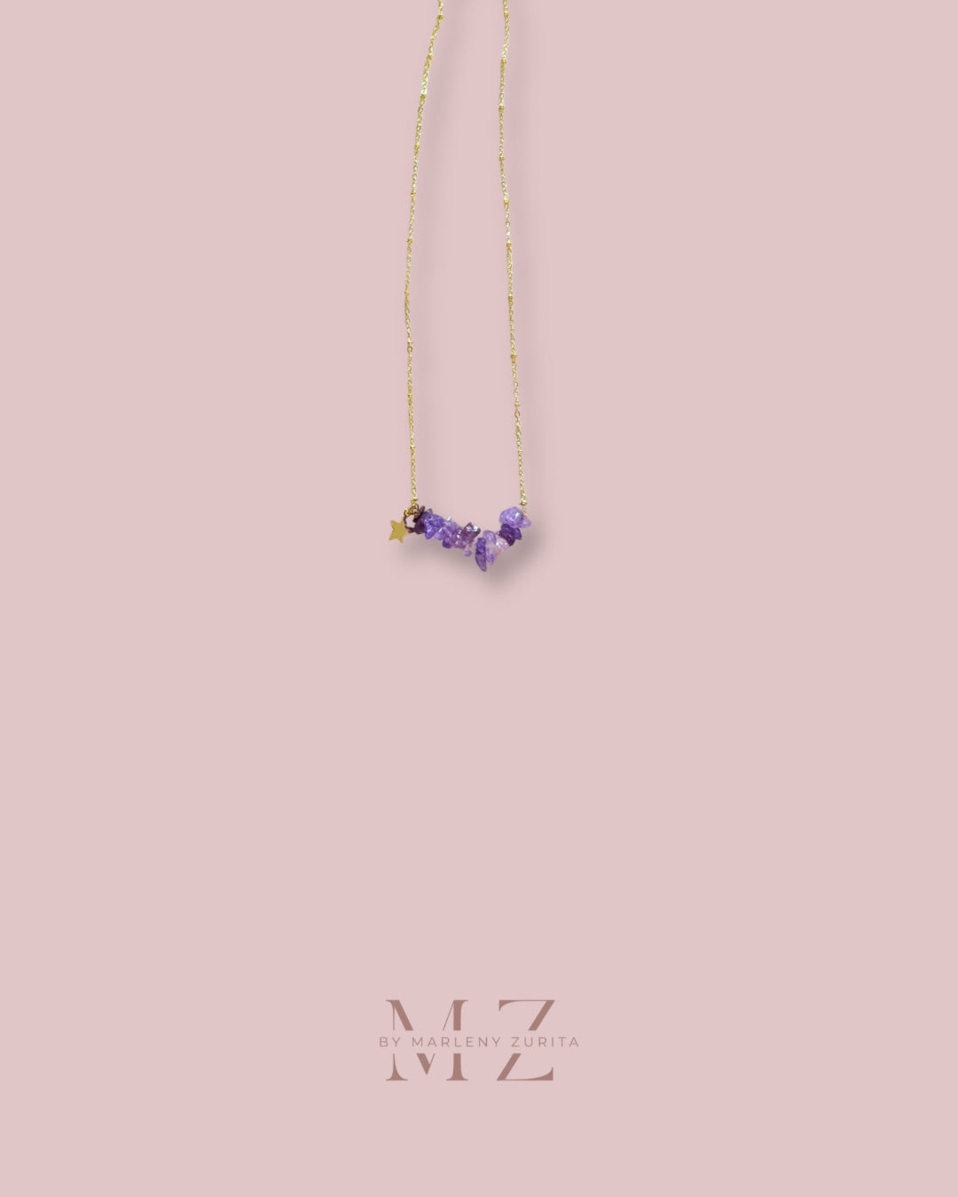 Natural Stone Gold Necklace