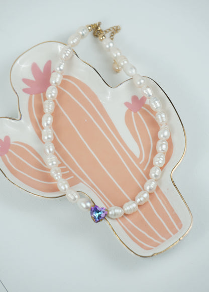 Pearl Heart Necklace