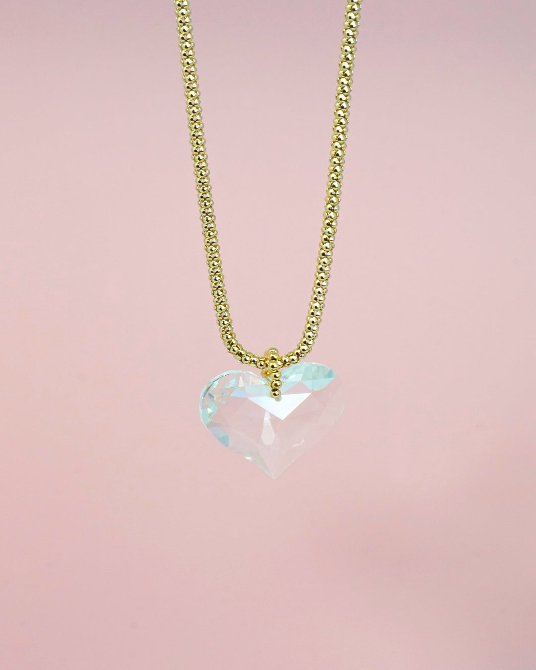 Clear Heart Necklace