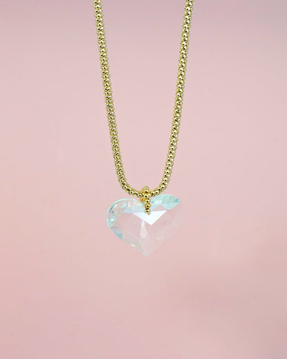 Clear Heart Necklace