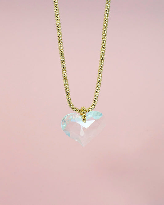 Clear Heart Necklace