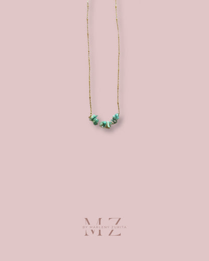 Natural Stone Gold Necklace