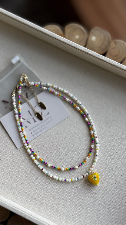 Yellow Heart Necklace