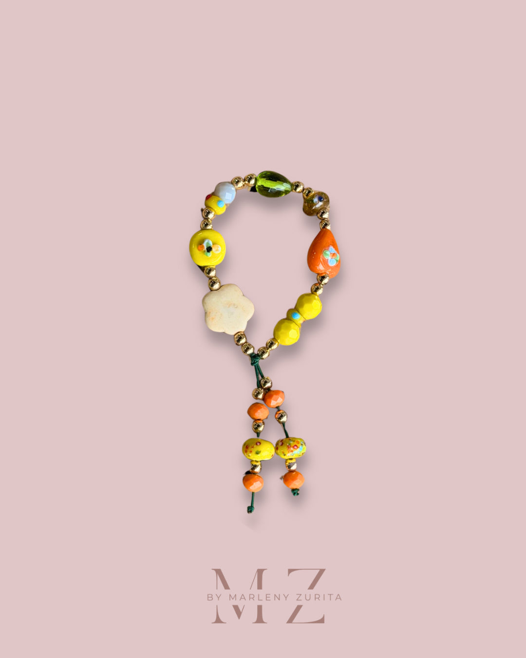 Abstract Yellow Bracelet