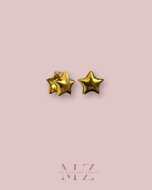 Star Gold Stud Earring