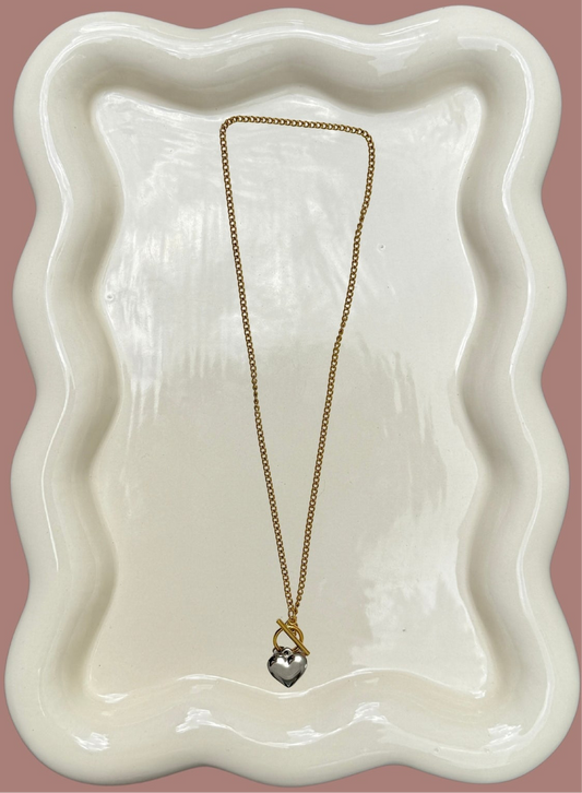 Long heart Necklace