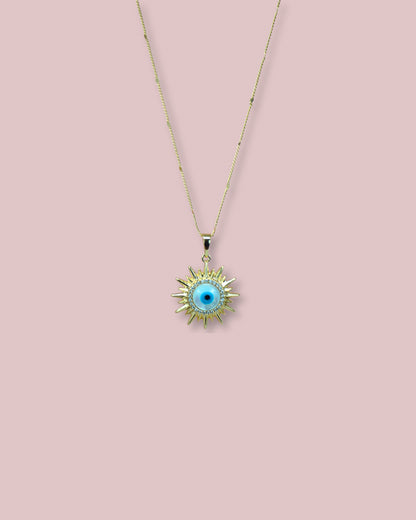 Evil Eye Crystal pendant Necklace