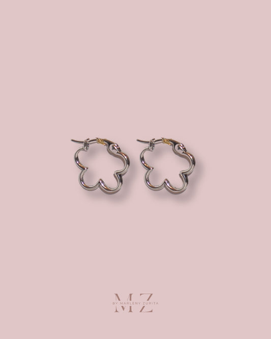 Flower Silver Earring