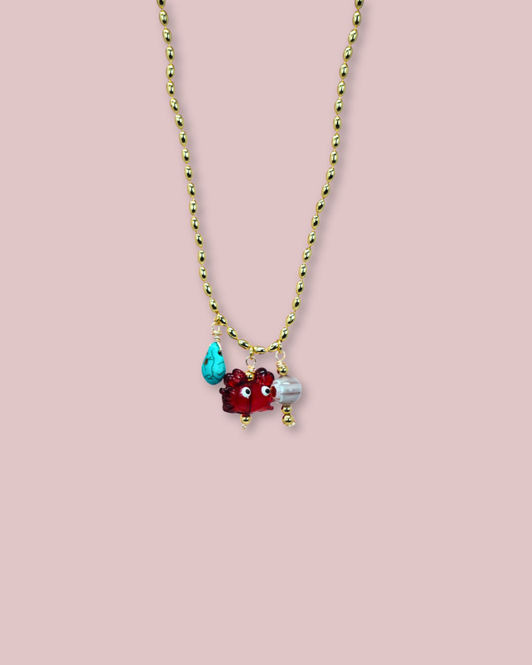 Crab Charm Necklace