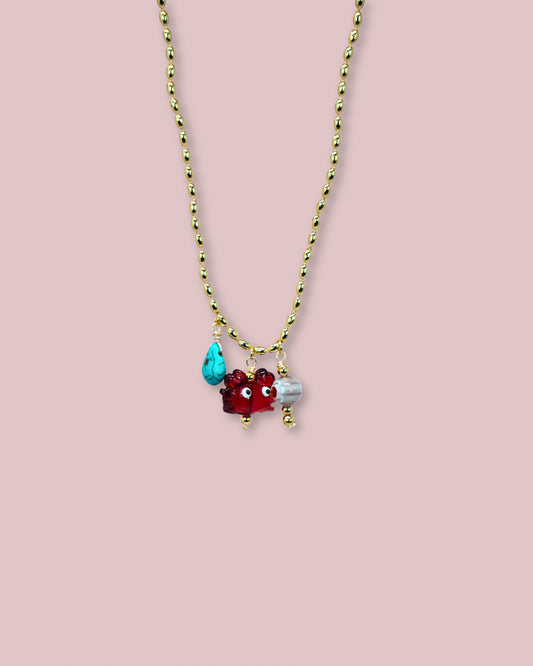 Crab Charm Necklace