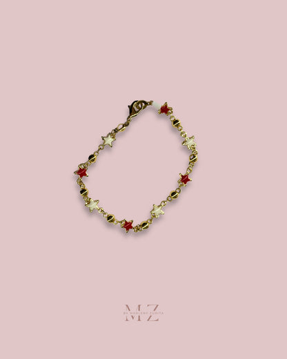 Gold Star Anklet