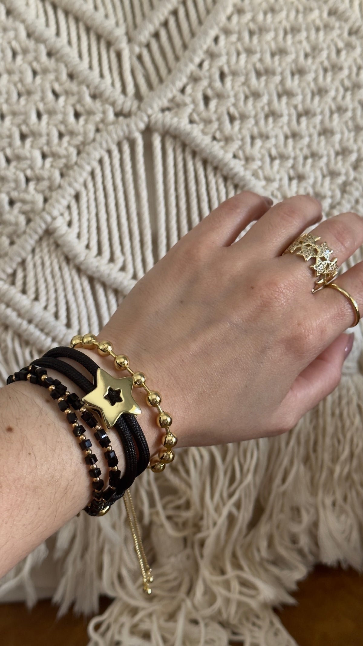 Double Star Cord Bracelet