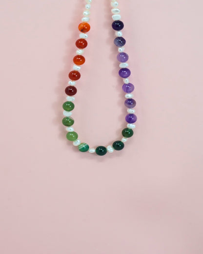Multicolor Pearl Necklace