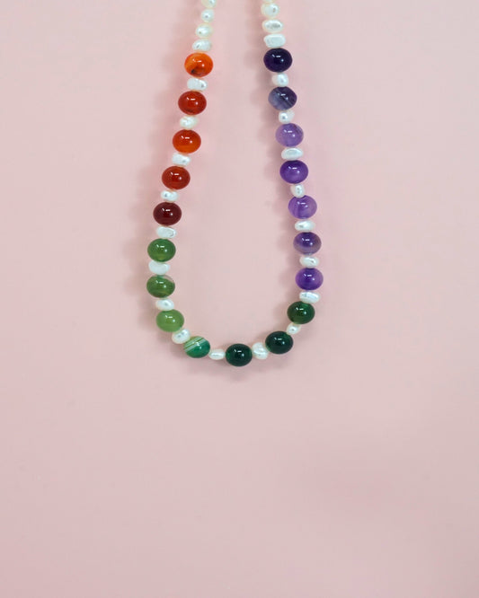 Multicolor Pearl Necklace