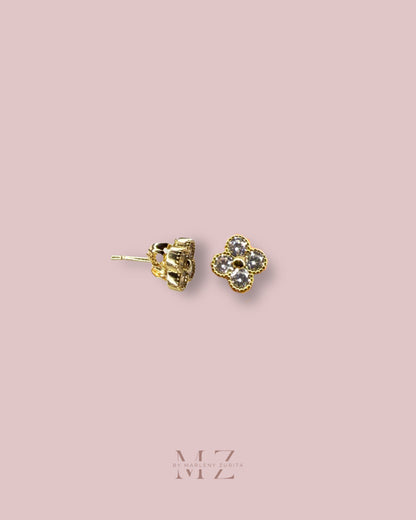 Clover Crystal Earring
