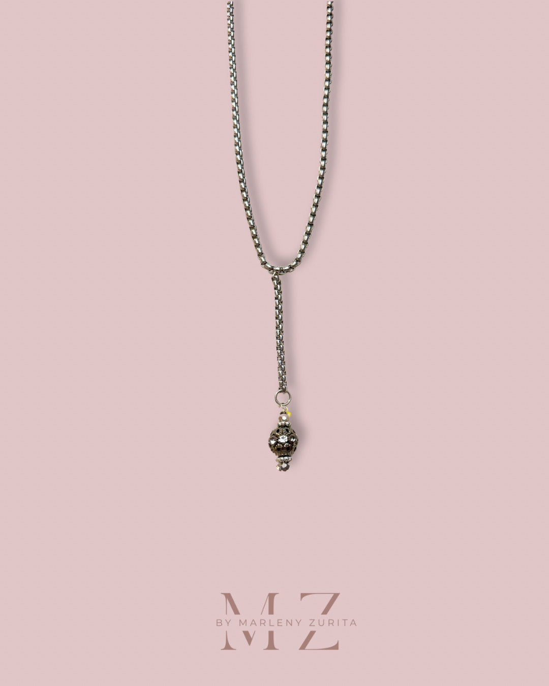 Silver Drop Necklace