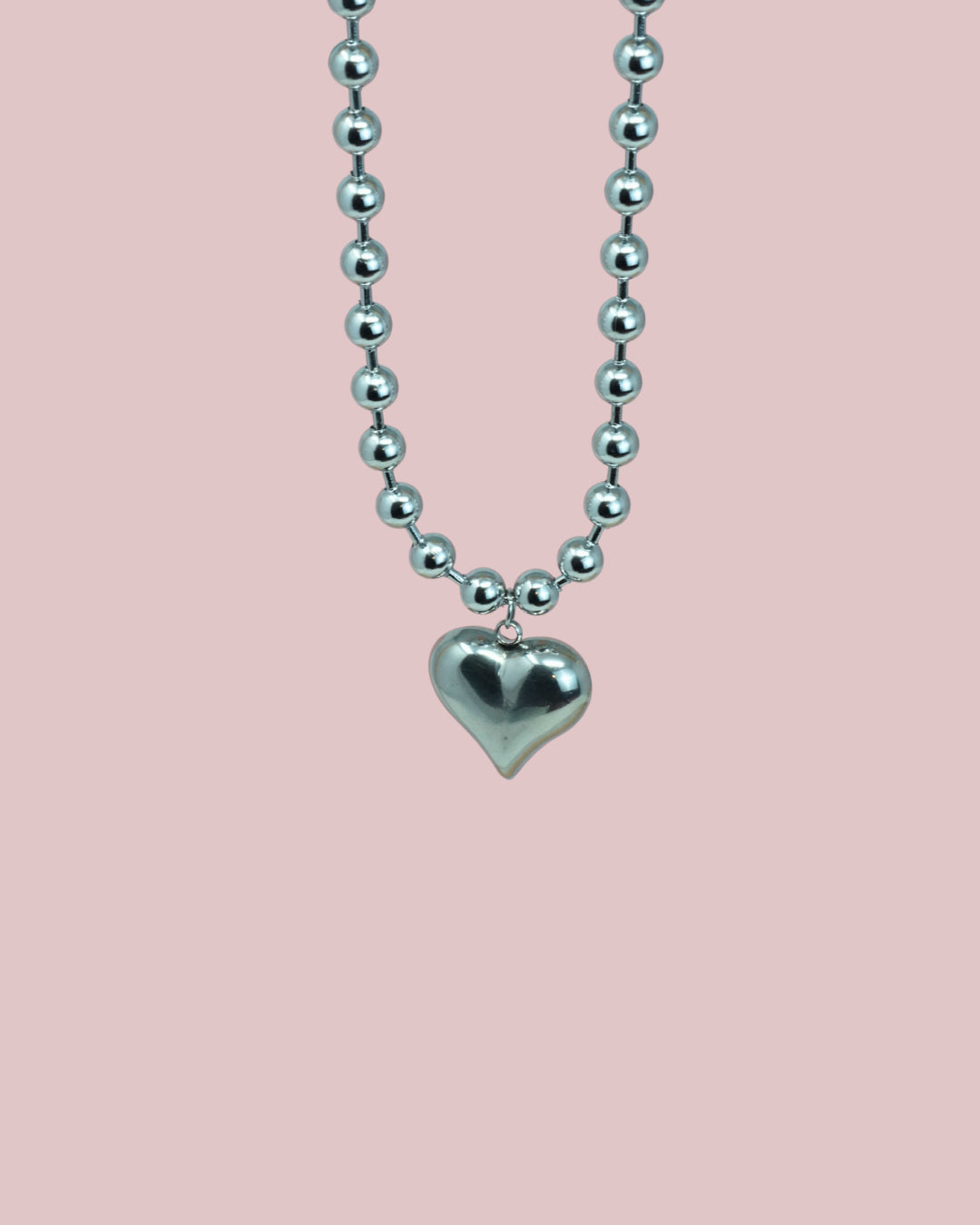 Big Heart Bead Necklace