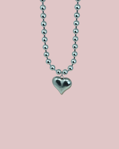 Big Heart Bead Necklace